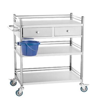RK Bakeware China Medical Hospital Dressing Stainless Steel Trolley Surgical Trolley with Drawers