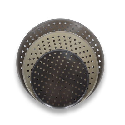 RK Bakeware China Foodservice NSF Commercial Perforated Aluminum Pizza Disk Pan Hard Coat