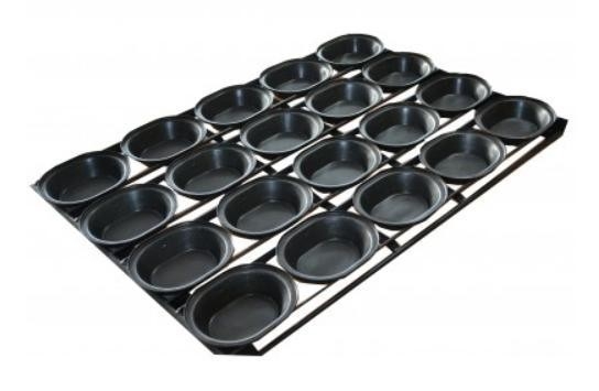 RK Bakeware China Foodservice NSF Oval 180g Self Cutting Lunch Pastry Pie Tray