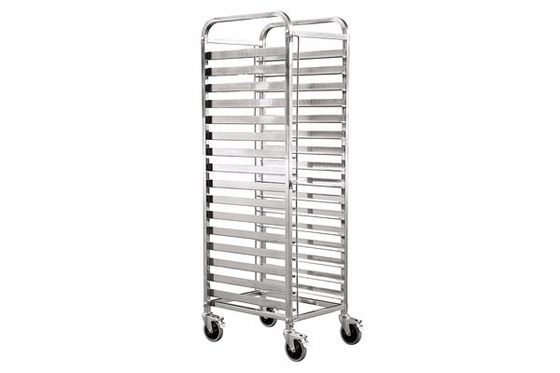 15 Tiers Pan Stainless Steel Baking Rack , Kitchen Pan Rack For 40*60cm Tray