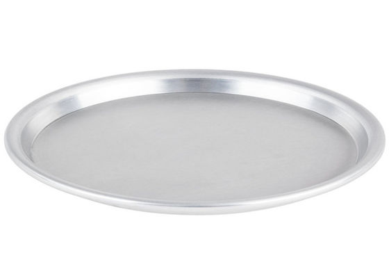 Aluminum 7 Inch Coupe Pizza Serving Tray , Food Grade Pizza Shallow Pan