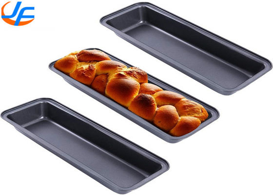 Industry Pullman Loaf Pan , Long Loaf Tin Carbon Steel Bread Baking Pan