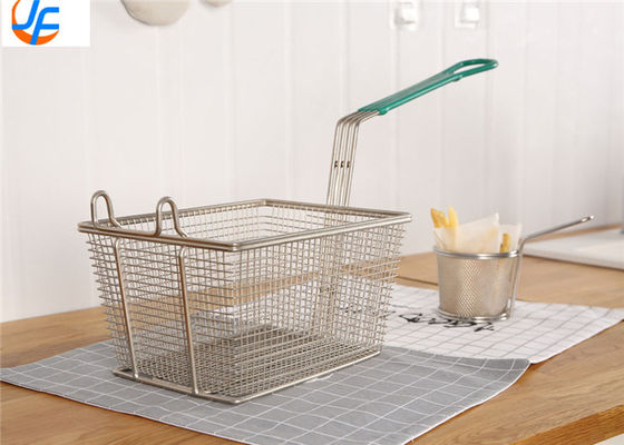 Kitchen Food Service Metal Fabrication Utensils Fry Baskets Rectangle Round Square