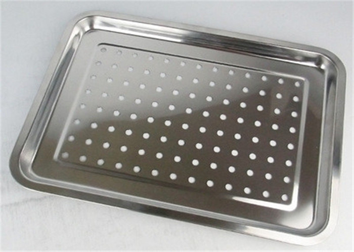 Customized Size Pizza Baking Tray With Holes For Keep Dry / Containing Food