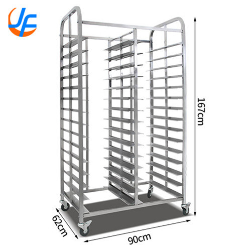 15X2 Trays Commercial Stainless Steel Trolley Rack / Commercial Baking