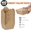 Kraft Paper Meal Food Boxes Disposable Take Out Containers Lunch