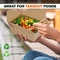 Microwavable Folded Lunch Meal Food Box Kraft Paper Take Out Cont