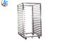 OEM Baking Tray Trolley Utility Food Catering Tray Rack Trolley For Service Equipment