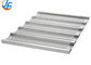 RK Bakeware China Foodservice NSF 16 Gague Aluminum Loaf Pans Uni Lock Aluminized Steel Baguette / French Bread Pan