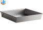 8x 8 Glazed baking Cake Mould Aluminized Steel rectangle Cake Pan for manufacturer