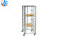 High Strength Stainless Steel Baking Tray Trolley For Loading Bread Trays