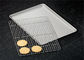 Commerical Aluminium Cookie Sheet , Stainless Steel Cooling Rack Set Baking Tray