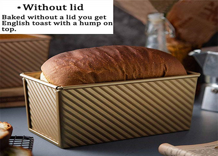 Non Sticky Pullman Loaf Pan With Cover Aluminum Bakeware Bread Toast Mold
