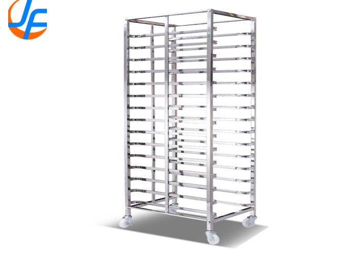 12 Tier 60x40cm Baking Tray Trolley / Stainless Steel Rack Tray Trolley