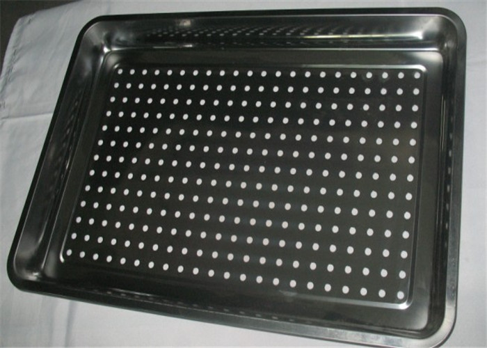 Customized Size Pizza Baking Tray With Holes For Keep Dry / Containing Food