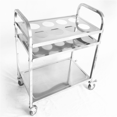                  High Quality Stainless Steel Removable Trolly with Four Wheels             