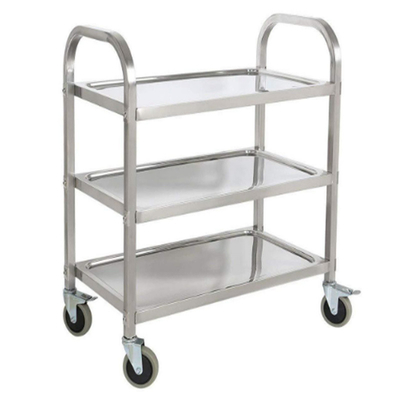 RK Bakeware China Foodservice NSF Winco Suc-30 3-Tier Stainless Steel Food Trolley