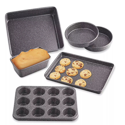 RK Bakeware China Foodservice NSF 6 Piece Nonstick Bakeware Set Cake/Cookie/Muffin/Loaf Pan