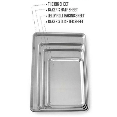 RK Bakeware China Foodservice NSF 18X26 Inch 600X400 Aluminum Bread Sheet Baking Pan Tray