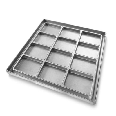 RK Bakeware China Foodservice NSF Glaze Nonstick Rectangular Square Aluminum Pizza Baking Pan