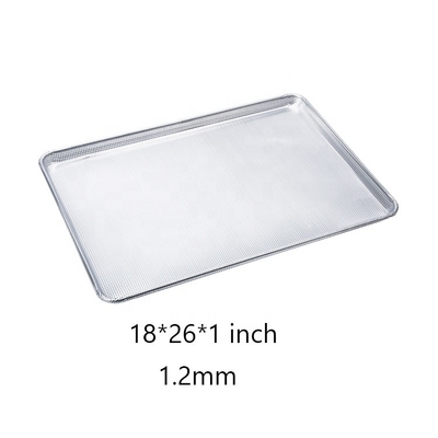 26 x 18 inch 1.2mm perforated metal tray perforated flat baking sheet perforated aluminum sheet wire-in-the-rim sheet tray