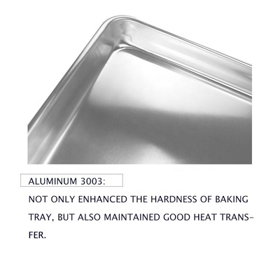 40x60cm Baking Tray Metal Baking Sheet Wire-In-The-Rim Sheet Pan Aluminum Trays Bakery Pan 1mm