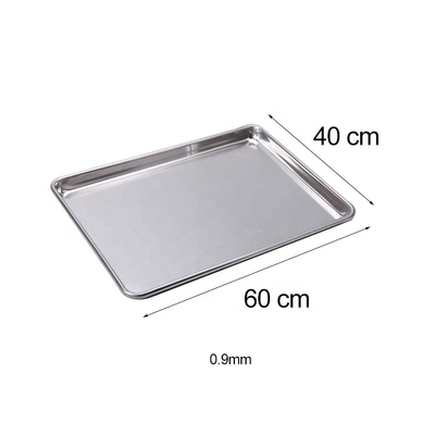 40*60 Cm European Baking Tray Rectangle Aluminum Baking Pan Iron-Wire In Roll-Rim Sheet Pan 0.9mm