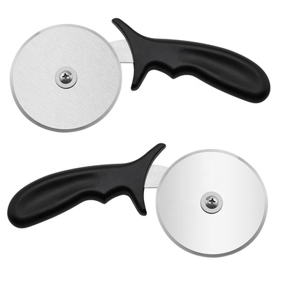 10cm Stainless Steel Pizza Wheel Cutter With Pp Handle Round Plastic Pizza Wheel Cutter Server