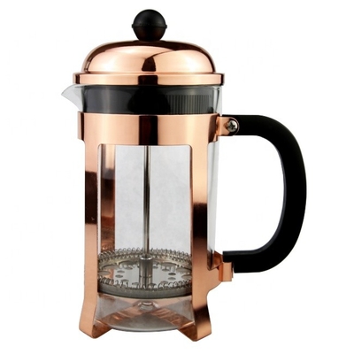 Amazon High Borosilicate Glass French Press Hot Rose Gold Coffee Plunger Stainless Steel