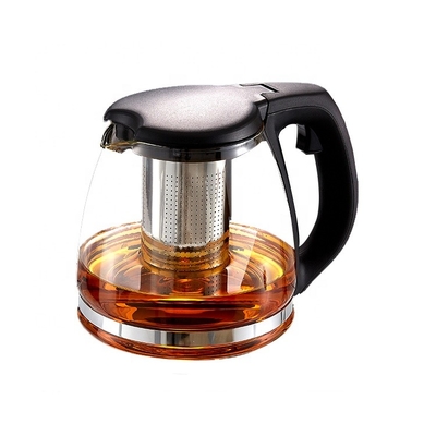 1200ML Wholesale Glass Teapot With Infuser Glass Tea Pot Kettle Pot Plastic Tea Pot