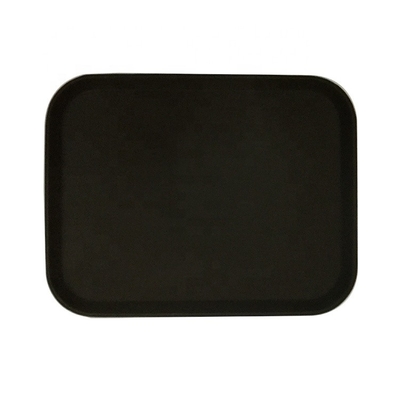 18*26inch Nonslip Rectangle Plastic Tray Large Recycled Plastic Plates Rubber Serving Tray For Hotel