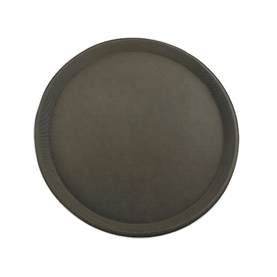 18 Inch Nonslip Round Plastic Tray Large Recycled Plates Rubber Serving Tray For Bar