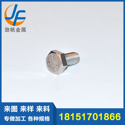 M6 M8 Stainless Steel Hex Head Bolt 304 316 With Nut DIN931 DIN934 DIN933