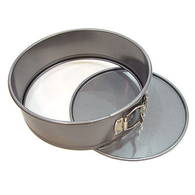 Tart Quiche Cheese Cake Pan / Springform Baking Pan With Silver And Black Color
