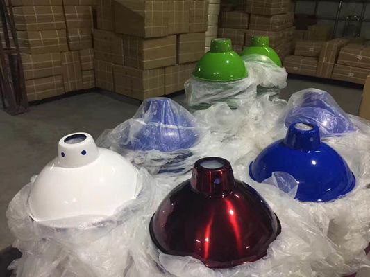 Fashion Style Sheet Metal Spinning Manufacturing Process For Different Color Lamp Cover