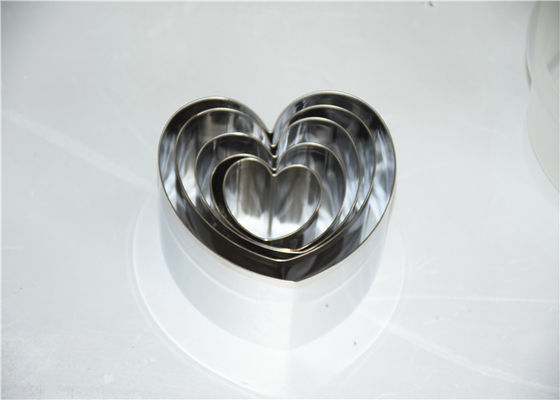 RK Bakeware China Foodservice NSF Stainless Steel Mousse Cake  Ring, Round Heart Square Dessert Mousse Ring
