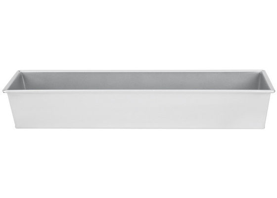 Glazed Aluminized Steel Pullman Aluminum Loaf Pans 16&quot; X 4&quot; X 4&quot; Metal Fabrication