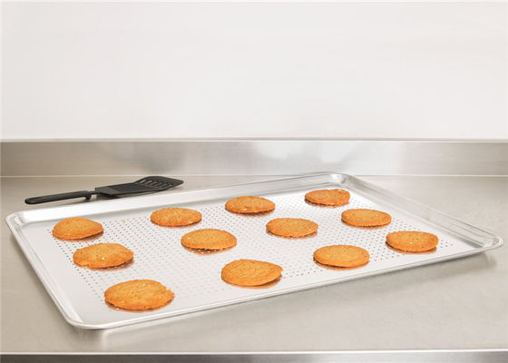 RK Bakeware China Foodservice NSF Full Size 18&quot;X26&quot; 16 Gauge Aluminum Baking Tray Wire In Rim Aluminum Bun Sheet Pan