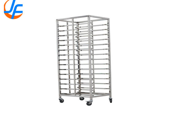 RK Bakeware China Foodservice NSF Revent Oven  Double Rack Stainless Steel Baking Tray Trolley