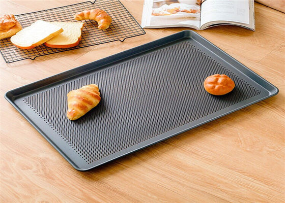 RK Bakeware China  Peforated Aluminium Baking Tray / Flat Perforated Baking Tray Bread Sheet Pan