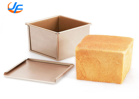 Baking Pullman Loaf Pan Square Carbon Steel Toast Box With Cover Totast Bread Pan