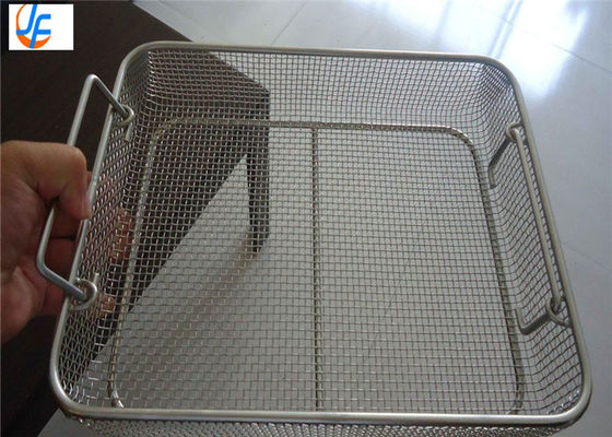 Medical Sterilization Stainless Steel Wire Basket Special Weave 0.02mm Tolerance