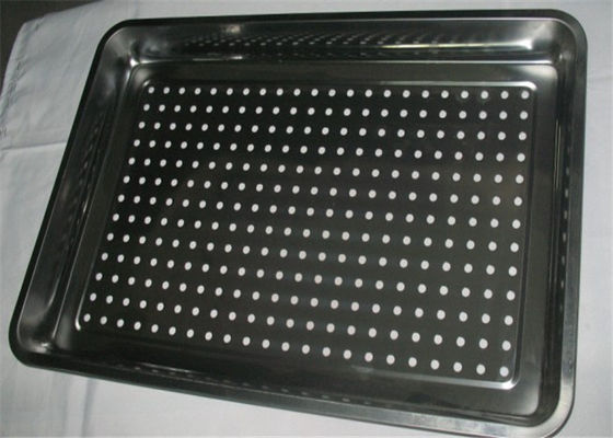 Customized Size Pizza Baking Tray With Holes For Keep Dry / Containing Food