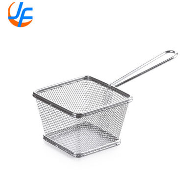 RK Bakeware China Foodservice NSF Stainless Steel Wire Mesh French Fries Fry Holder Basket