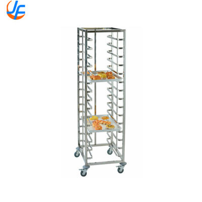 RK Bakeware China-32 Trays Double Oven Rack Baking Tray Trolley / 304 Stainless Steel Baking Bread Trolley Rack