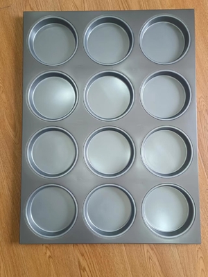 Rk Bakeware China Foodservice Hard Anodized Coat Industrial Aluminum Pizza Tray For Wholesale Pizza Manufacturer Use
