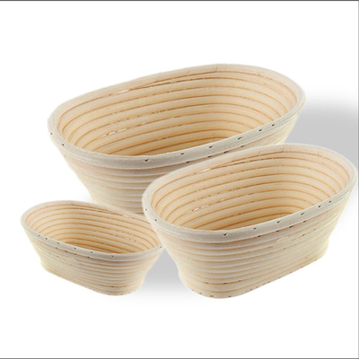 RK Bakeware China Foodservice NSF Round Handmade Natural Rattan Proofing Basket