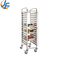                  High Standard Stainless Steel Knocked-Down Baking Tray Rack Trolley             