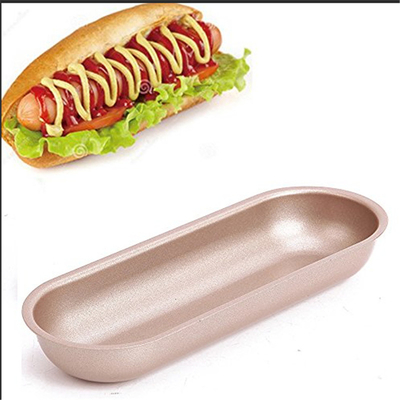 RK Bakeware China Foodservice NSF Aluminum Nonstick Hotdog Shaped Pan