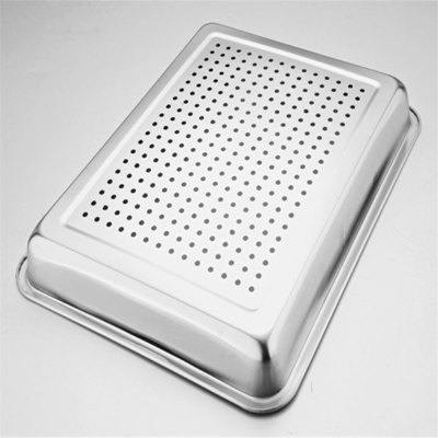 RK Bakeware China Foodservice NSF Full Size 600X400 Perforated Aluminum Flat Plain Shee Bun Pans /Bread Baking Pans